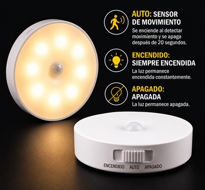 Luz LED con Sensor de Movimiento